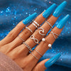 snake rings set for women anillos jewelry bague femme ring sets adjustable for girls punk accessories  schmuck jewellery