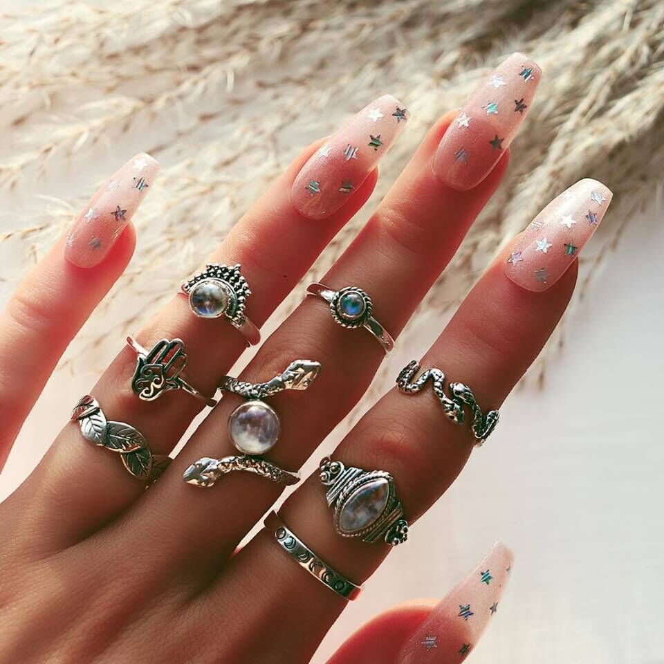 snake rings set for women anillos jewelry bague femme ring sets adjustable for girls punk accessories  schmuck jewellery