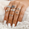 snake rings set for women anillos jewelry bague femme ring sets adjustable for girls punk accessories  schmuck jewellery