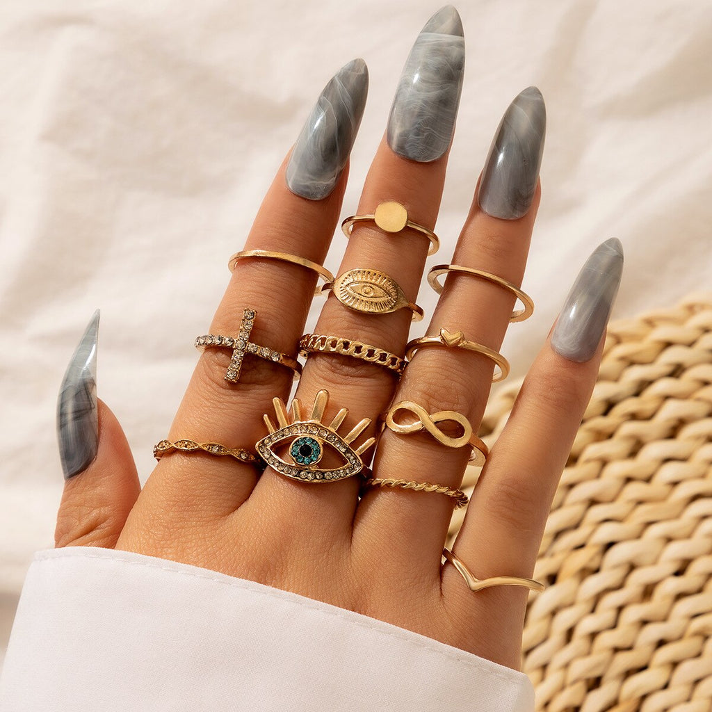 snake rings set for women anillos jewelry bague femme ring sets adjustable for girls punk accessories  schmuck jewellery