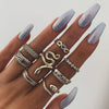 snake rings set for women anillos jewelry bague femme ring sets adjustable for girls punk accessories  schmuck jewellery