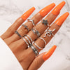 snake rings set for women anillos jewelry bague femme ring sets adjustable for girls punk accessories  schmuck jewellery