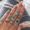 snake rings set for women anillos jewelry bague femme ring sets adjustable for girls punk accessories  schmuck jewellery
