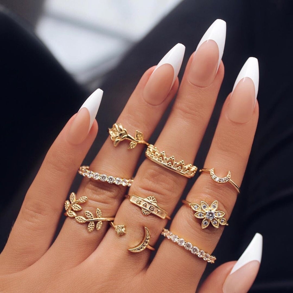 snake rings set for women anillos jewelry bague femme ring sets adjustable for girls punk accessories  schmuck jewellery