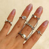 snake rings set for women anillos jewelry bague femme ring sets adjustable for girls punk accessories  schmuck jewellery