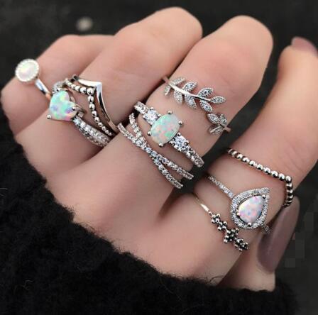 snake rings set for women anillos jewelry bague femme ring sets adjustable for girls punk accessories  schmuck jewellery