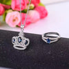 solid 925 silver star light sapphire jewelry sets natural starlight sapphire pendant and ring silver gem jewelry set