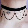 space charm choker - grunge choker - planet choker - pastel goth - kawaii - pastel grunge