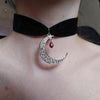 space charm choker - grunge choker - planet choker - pastel goth - kawaii - pastel grunge