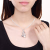 special offer 925 sterling silver classic beads necklaces long earring jewelry sets for women wedding engagement gifts