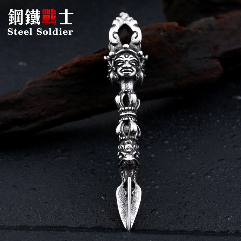 steel soldier Thailand Erawan Shrine pendant classic men jewelry stainless steel unique pendant necklace