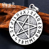steel soldier vintage Star of David viking pendant thor nordic necklace mens jewelry stainless steel