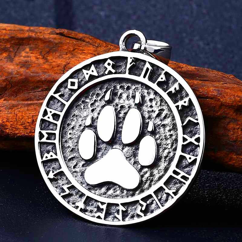 steel soldier vintage Star of David viking pendant thor nordic necklace mens jewelry stainless steel