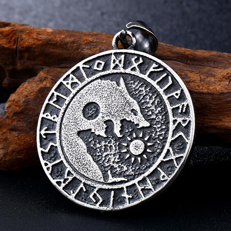 steel soldier vintage Star of David viking pendant thor nordic necklace mens jewelry stainless steel