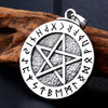 steel soldier vintage Star of David viking pendant thor nordic necklace mens jewelry stainless steel