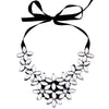 Vintage Crystal Necklaces & Pendants Crystal Statement Necklace Flower Ribbon Chain Necklace Collar Chain Jewelry Hot