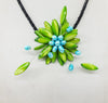 sweet . Bosnian Style Lady Shell Flower Necklace 19"