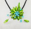 sweet . Bosnian Style Lady Shell Flower Necklace 19"