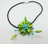 sweet . Bosnian Style Lady Shell Flower Necklace 19"