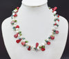 sweet. romantic  . Hawaiian style. Classic natural pearl coral necklace 18"