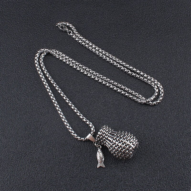 titanium steel Chains vintage Tibetan Silver pendant jewelry Ethnic Elephant god lotus abacus fate Nepal vintage necklace