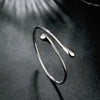 trending cute 925 Sterling Silver Water drop bracelet cuff bangle for Women Wedding Party Girl Jewelry