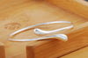trending cute 925 Sterling Silver Water drop bracelet cuff bangle for Women Wedding Party Girl Jewelry