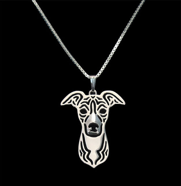 unique Hollow Pet Pendant Italian Greyhound Necklace for women cute dog christmas gift jewelry