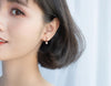 very Tinny Small 5mm polished heart Hoop Huggie earrings dangle 100% Real. Sterling Silver 925 Fine Jewelry gtle2129