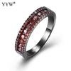 vintage ringen voor vrouwen anillos grandes de mujer black green purple red color ring women jewelry size 6 7 8 9
