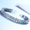 2Color 925 Silver Charm Beads Crystals from Austrian Bracelet for Women Micro Fine Jewelry girl Gift