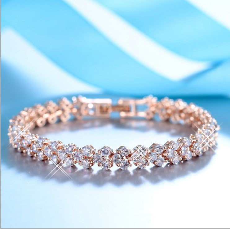 2Color 925 Silver Charm Beads Crystals from Austrian Bracelet for Women Micro Fine Jewelry girl Gift