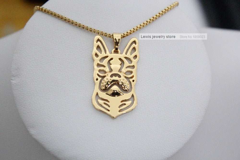 Boho Chic Alloy Boston Terrier necklace cartoon dog pendant golden two colors plated 12pcs/lot