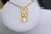 Boho Chic Alloy Boston Terrier necklace cartoon dog pendant golden two colors plated 12pcs/lot