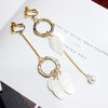 Girl Jewelry Earring Ear clip Vintage aliexpress vintage accessories long tassel earrings for women gold