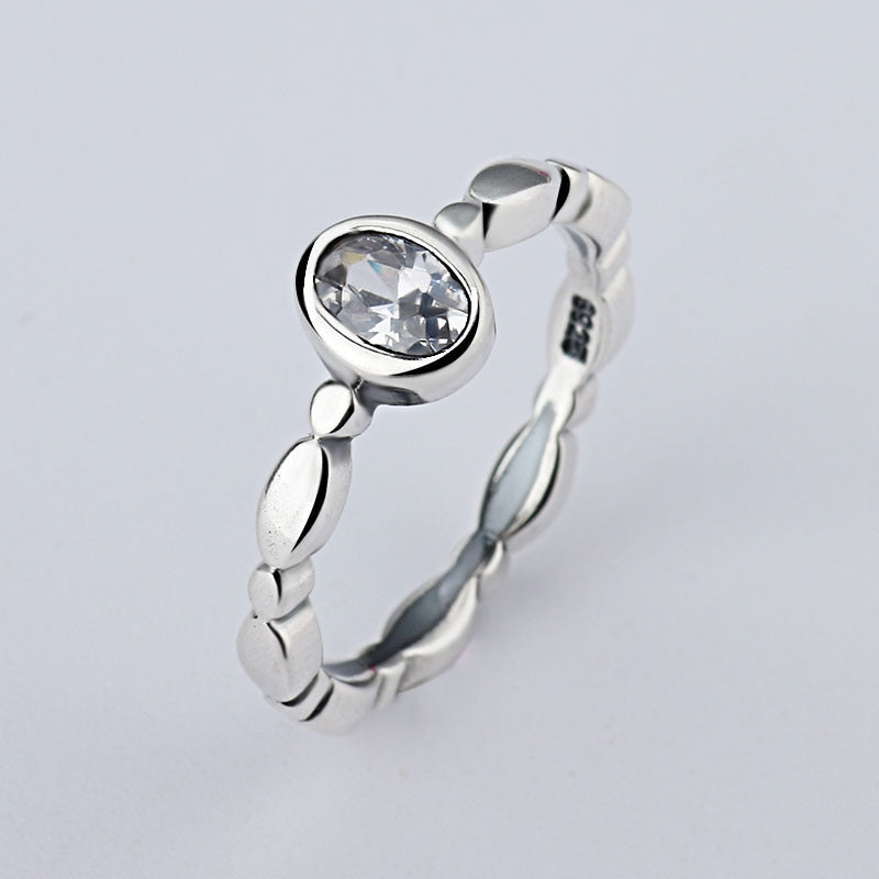 Hot Sale Fashion jewelry Real Pave Setting Plant Trendy Compatible With 925 silver Retro woman Ring Ring