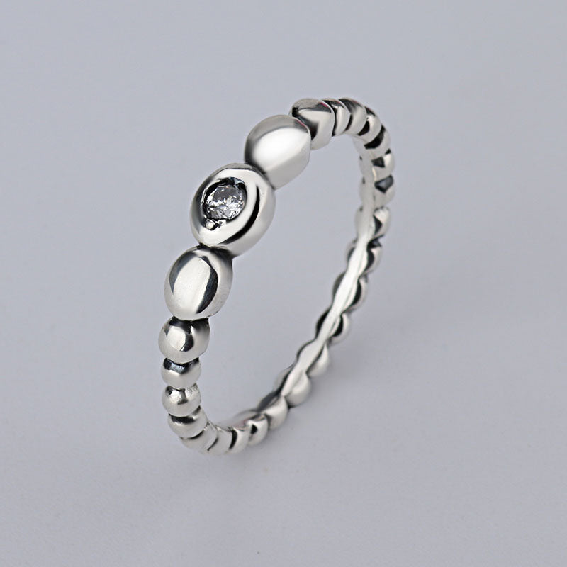 Hot Sale Fashion jewelry Real Pave Setting Plant Trendy Compatible With 925 silver Retro Finger woman Ring