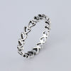 Hot Sale Fashion jewelry Real Pave Setting Plant Trendy LOVE 925 silver Retro woman Ring Ring