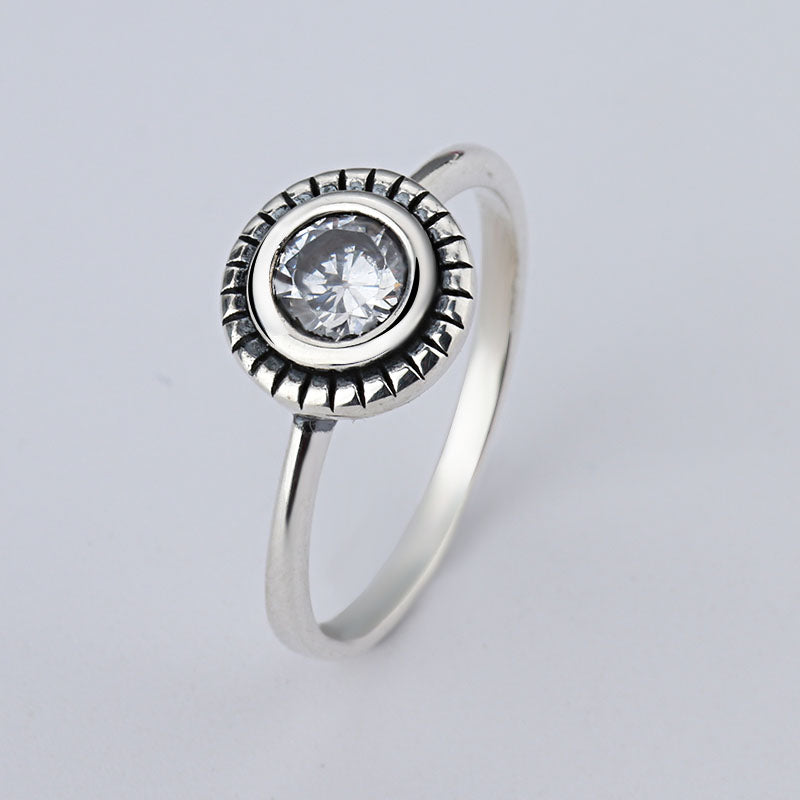 Sale Fashion jewelry jewelry Pave Setting Plant Trendy Compatible With 925 silver Retro woman Ring Ring
