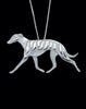 cartoon Boho Chic Alloy Whippet movement necklace Greyhound dog pendant jewelry golden colors plated 12pcs/lot