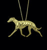 cartoon Boho Chic Alloy Whippet movement necklace Greyhound dog pendant jewelry golden colors plated 12pcs/lot