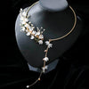 elegant handmade jewelry original forest style summer natural pearl flower chokers necklace band for women