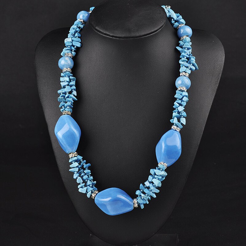 color blue/green/short necklace/boho vintage women accessories/collier femme/colar/collana