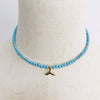 women charm pearls choker beautiful small golden dolphin tail jewelry Valentine's birthday gift for girls handmade adjustable