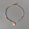 women charm pearls choker beautiful small golden dolphin tail jewelry Valentine's birthday gift for girls handmade adjustable