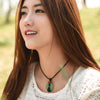 women chokers necklace DIY weave round pendant short chain smooth ethnic jewelry accessories girl gift colar XL175