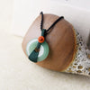 women chokers necklace DIY weave round pendant short chain smooth ethnic jewelry accessories girl gift colar XL175