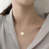 x151 Fashion Jewelry Gold Color Round Circle Pendant Necklace For Women Elegant Clavicle Necklace Wedding Jewelry Wholesale Gift