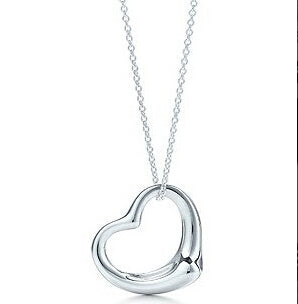 x2 Fashion Love Heart Pendant Necklaces For Women Charming Silver Color Statement Necklaces Party Wedding Jewelry Gift Wholesale