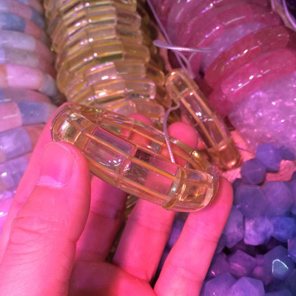 yellow citrine stone beads bracelet natural gemstone bracelet for woman lucky stone for Taurus Gemini